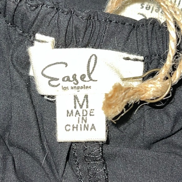 Easel Black Spaghetti Strap Sundress Mini M - Picture 4 of 8